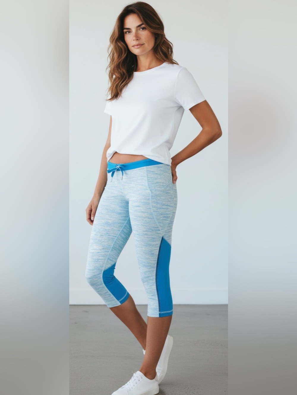Lululemon Beach Runner Crop Blue leggings 4
